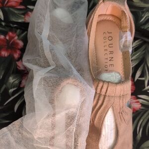 Journee Collection Beige Slip-On Shoes NWT